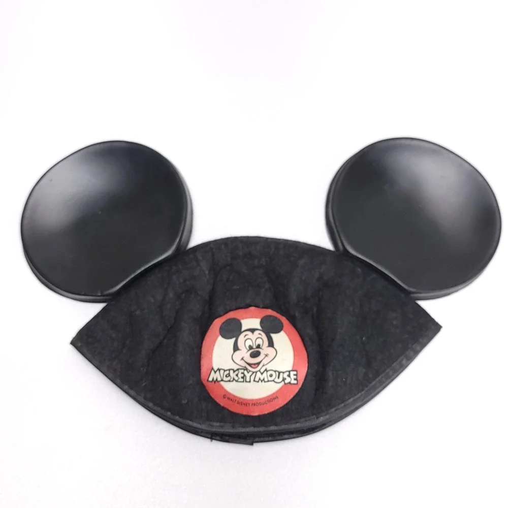 Mickey Mouse Club Plastic Ears Felt Hat Walt Disney Original‎ 1960's